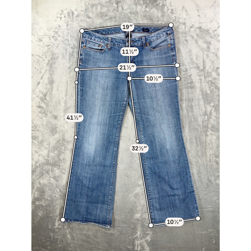 Seven7‎ Flare Jeans Womens Size 32 Blue Med Wash Denim Pants - Picture 6 of 7